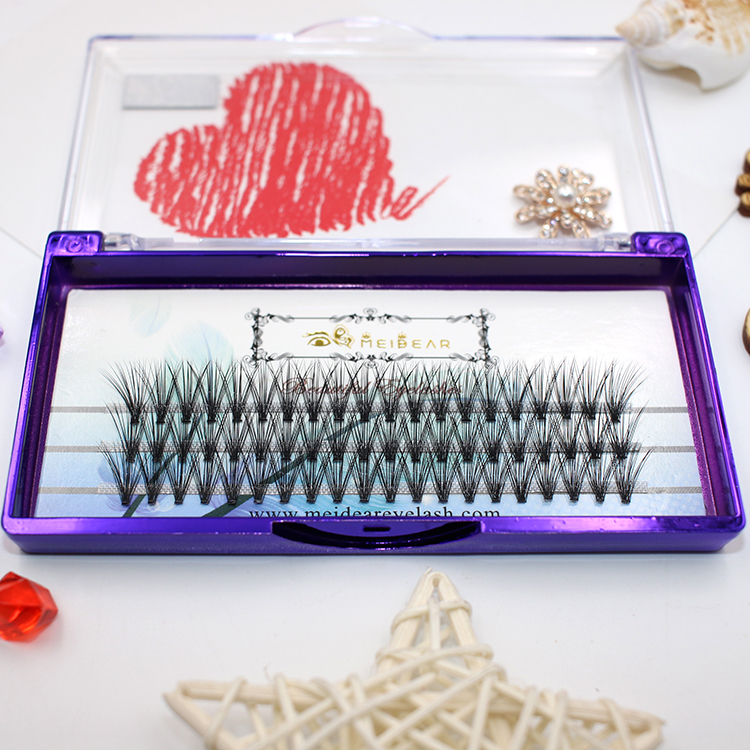 Curl B C D CC 3D  flare clusters extension with private label from factory